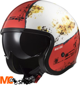 KASK LS2 OF599 SPITFIRE RUST WHITE RED