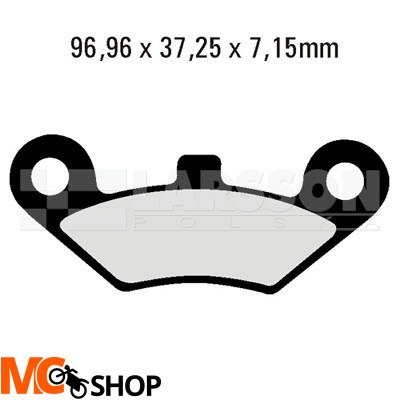 Klocki hamulcowe EBC FA453R (2 szt.) 4102412 Goes G 520