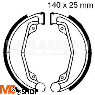 Szczęki hamulcowe komplet EBC 312 4200030 Honda CM 250 Szczęki hamulcowe komplet EBC 312 4200030 Honda CM 250