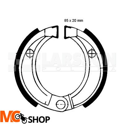 Szczęki hamulcowe komplet EBC 338 4200120 Polaris Sportsman 90, Honda CR 80 Szczęki hamulcowe komplet EBC 338 4200120 Polaris Sportsman 90, Honda CR 80