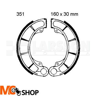 Szczęki hamulcowe komplet EBC 351 4200603 Honda TRX 400, TRX 250 Szczęki hamulcowe komplet EBC 351 4200603 Honda TRX 400, TRX 250