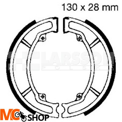 Szczęki hamulcowe komplet EBC 506 4200129 YY125T-19, Yamaha XT 350, DT 80 Szczęki hamulcowe komplet EBC 506 4200129 YY125T-19, Yamaha XT 350, DT 80