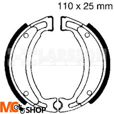 Szczęki hamulcowe komplet EBC 503 4200552 Keeway F-Act 25, ATU Generic Spin 50, Yamaha YFM 125 Szczęki hamulcowe komplet EBC 503 4200552 Keeway F-Act 25, ATU Generic Spin 50, Yamaha YFM 125