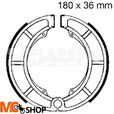 Szczęki hamulcowe komplet EBC 626 4200171 Suzuki LT-F 400, VS 750 Szczęki hamulcowe komplet EBC 626 4200171 Suzuki LT-F 400, VS 750