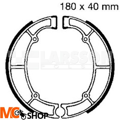 Szczęki hamulcowe komplet EBC 709 4200099 Kawasaki VN 800, Z 550, EN 450 Szczęki hamulcowe komplet EBC 709 4200099 Kawasaki VN 800, Z 550, EN 450