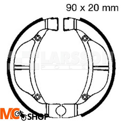 Szczęki hamulcowe komplet EBC 715 4200501 Kawasaki KLX 110 Szczęki hamulcowe komplet EBC 715 4200501 Kawasaki KLX 110