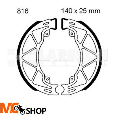 Szczęki hamulcowe komplet EBC 816 4200615 Piaggio/Vespa Liberty, Aprilia Mojito 125 Szczęki hamulcowe komplet EBC 816 4200615 Piaggio/Vespa Liberty, Aprilia Mojito 125