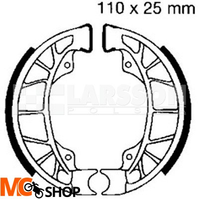Szczęki hamulcowe komplet EBC 899 4200522 Piaggio/Vespa S 50, Derbi Atlantis 25 Szczęki hamulcowe komplet EBC 899 4200522 Piaggio/Vespa S 50, Derbi Atlantis 25