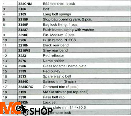 GIVI Z612N CZARNY NYLONOWY DRĄŻEK E52 GIVI Z612N CZARNY NYLONOWY DRĄŻEK E52