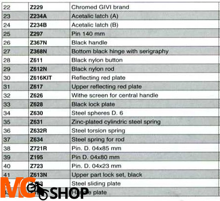 GIVI Z612N CZARNY NYLONOWY DRĄŻEK E52 GIVI Z612N CZARNY NYLONOWY DRĄŻEK E52