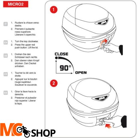 Kufer Givi E300N2 Monolock - 30 litrów Kufer Givi E300N2 Monolock - 30 litrów