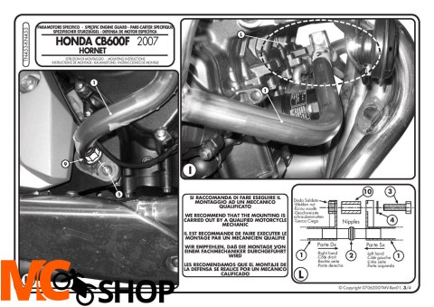 Givi TN453 Gmole Honda CB600 Hornet Givi TN453 Gmole Honda CB600 Hornet