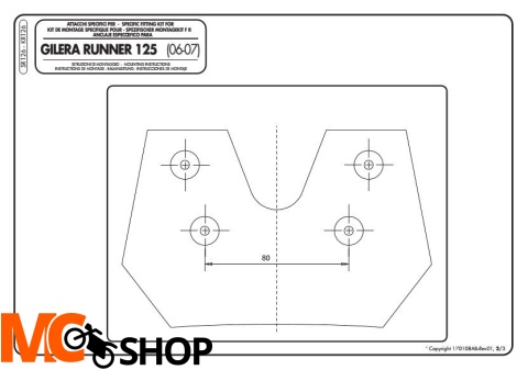 GIVI SR126 stelaż centralny Gilera Runner