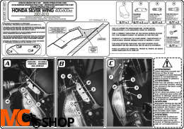 Kappa D214KIT Mocowanie Szyby Silver Wing 400/600