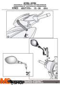 KAPPA A6106A MOCOWANIE SZYBY KYMCO AGILITY R16+ ('14)