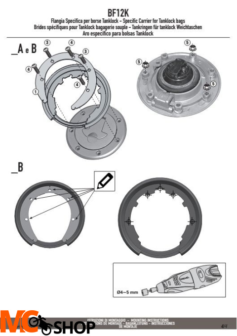 KAPPA BF12K MOCOWANIE TANKLOCK KTM DUKE 125-200-390 (11) KAPPA BF12K MOCOWANIE TANKLOCK KTM DUKE 125-200-390 (11)