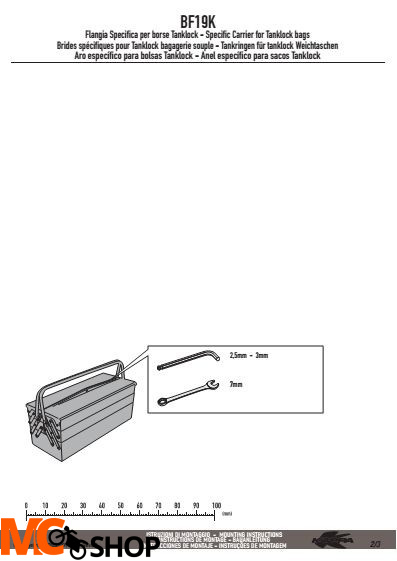 Kappa BF19K Pierścień mocujący tanklock BMW G 650 Kappa BF19K Pierścień mocujący tanklock BMW G 650