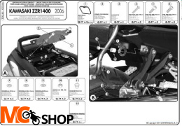 Kappa KLX446 stelaż boczny v35 ZZR 1400 /ZX 14 (06 > 11)