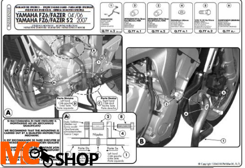 Kappa KN358 GMOLE Yamaha FZ6 / FZ6 Fazer / S2 Kappa KN358 GMOLE Yamaha FZ6 / FZ6 Fazer / S2