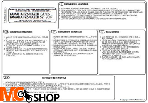 Kappa KN358 GMOLE Yamaha FZ6 / FZ6 Fazer / S2 Kappa KN358 GMOLE Yamaha FZ6 / FZ6 Fazer / S2