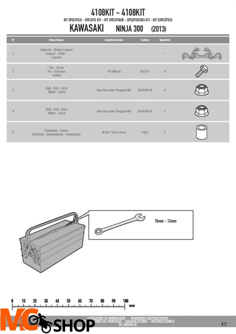 KAPPA 4108KIT ADAPTER DO Montazu STELAŻA TE4108K BEZ UŻYCIA STELAŻA CENTRALNEGO KAPPA 4108KIT ADAPTER DO Montazu STELAŻA TE4108K BEZ UŻYCIA STELAŻA CENTRALNEGO