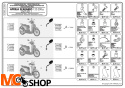 KAPPA A154A MOCOWANIE SZYBY APRILIA SCARABEO 125-200 (07-06, 11-14)