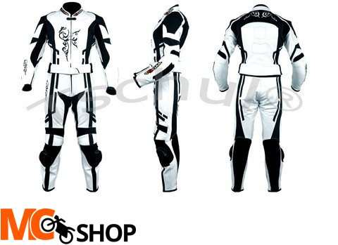 Kombinezon 2 częściowy damski TSCHUL 187 biało-czarny