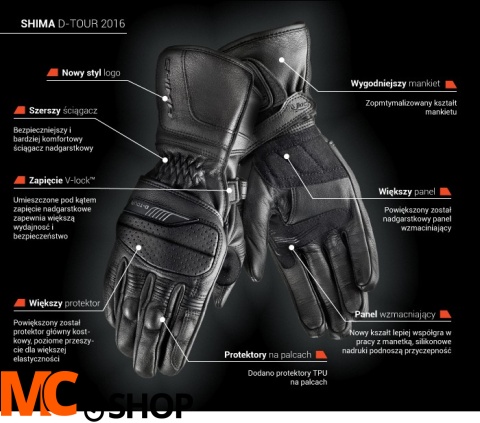 Rekawice Shima D-Tour NEW