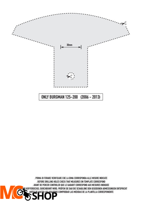 GIVI TB3106 OPARCIE PASAŻERA SUZUKI BURGMAN 125-200 K7-K8-K9-L0-L1-L2-L3