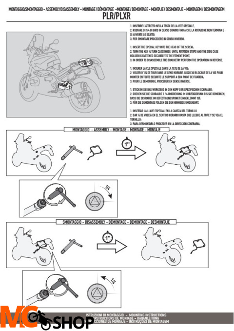 GIVI PLR2119 STELAŻ KUFRÓW BOCZNYCH Super Tenere