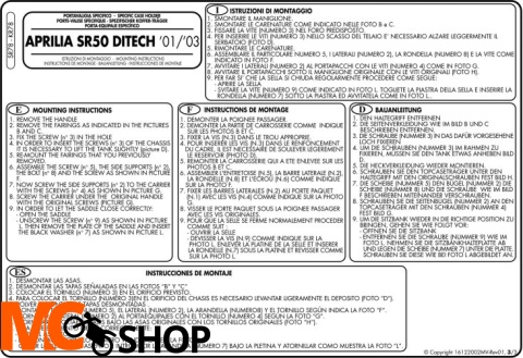 GIVI SR78 stelaż kufra centralnego SR 50 Ditech