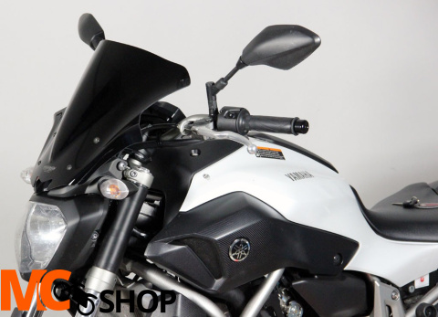 Szyba MRA YAMAHA FZ-07 / MT-07 2014- forma - NR8 (czarna) Szyba MRA YAMAHA FZ-07 / MT-07 2014- forma - NR8 (czarna)