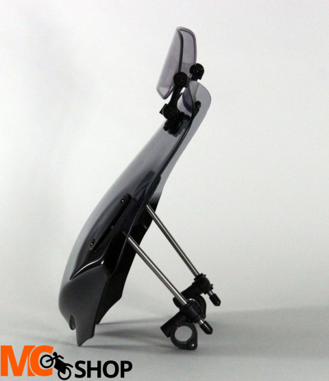 Uniwersalna szyba MRA do motocykli bez owiewek, forma - VFXSZ1 (przyciemniana) Uniwersalna szyba MRA do motocykli bez owiewek, forma - VFXSZ1 (przyciemniana)