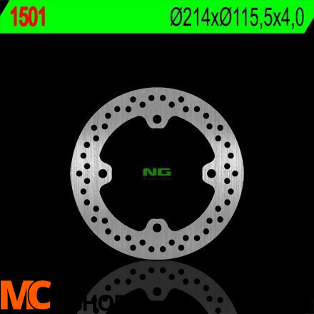 NG1501 TARCZA HAMULCOWA CAN-AM COMMANDER 800/1000 '11-'14, MAVERICK 1000 '13-'14 (241X115,5X4) (4X11,5MM)