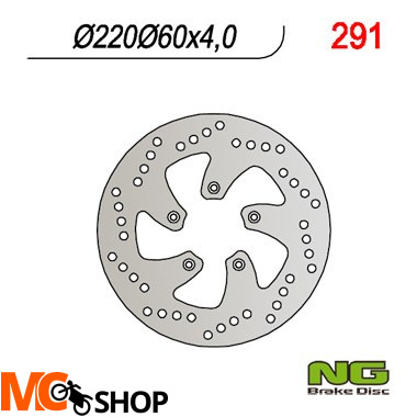 NG291 TARCZA HAMULCOWA APRILIA 50/125/200 SCARABEO (220x60x4)