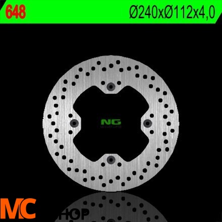 NG648 TARCZA HAMULCOWA HUSQVARNA CR/WR/TE/TC/SMR (240X112X4) (4X9,5MM)