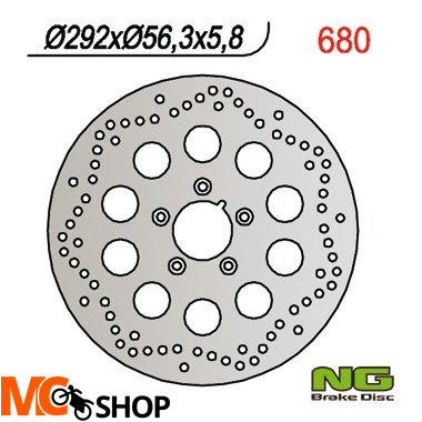 NG680 TARCZA HAMULCOWA HARLEY-DAVIDSON