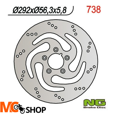 NG738 TARCZA HAMULCOWA HARLEY-DAVIDSON