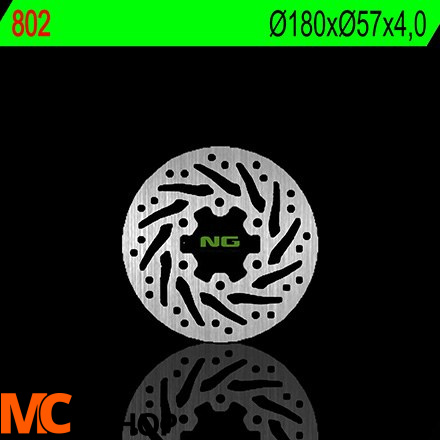 NG802 TARCZA HAMULCOWA DERBI GPR 125 (180x57x4)