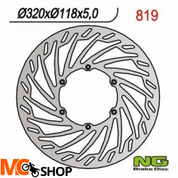 NG819 TARCZA HAMULCOWA SUZUKI RM/RMZ/DRZ/YZ/YZF (320X118X5) SUPERMOTO 320MM