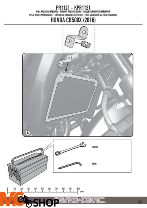 KAPPA KPR1121 OSŁONA CHŁODNICY HONDA CB 500X (16) CZARNA KAPPA KPR1121 OSŁONA CHŁODNICY HONDA CB 500X (16) CZARNA