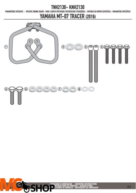 KAPPA KNH2130 GMOLE YAMAHA MT-07 TRACER -GÓRNE