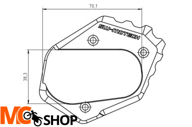 SW-MOTECH STS.07.102.10400/B POSZERZENIE STOPKI BMW R 1200 GS (13-) BLACK SW-MOTECH STS.07.102.10400/B POSZERZENIE STOPKI BMW R 1200 GS (13-) BLACK