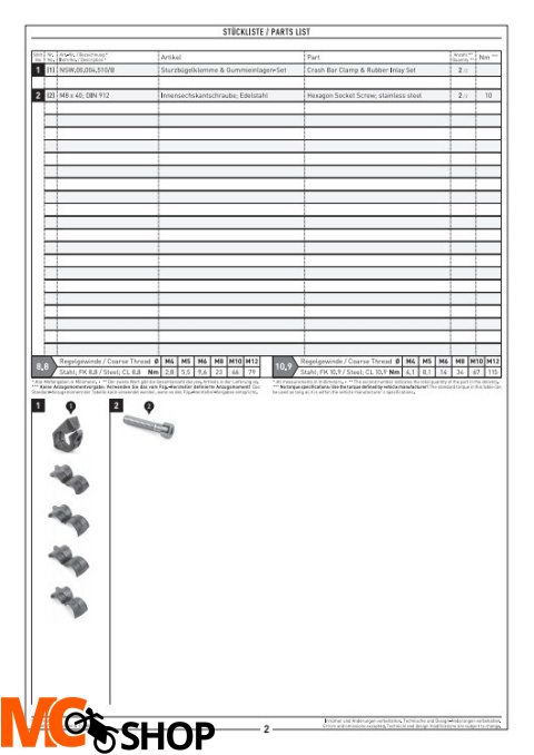 SW-MOTECH NSW.00.004.13000/B MOCOWANIA LAMP LED EVO NA CRASHBAR
