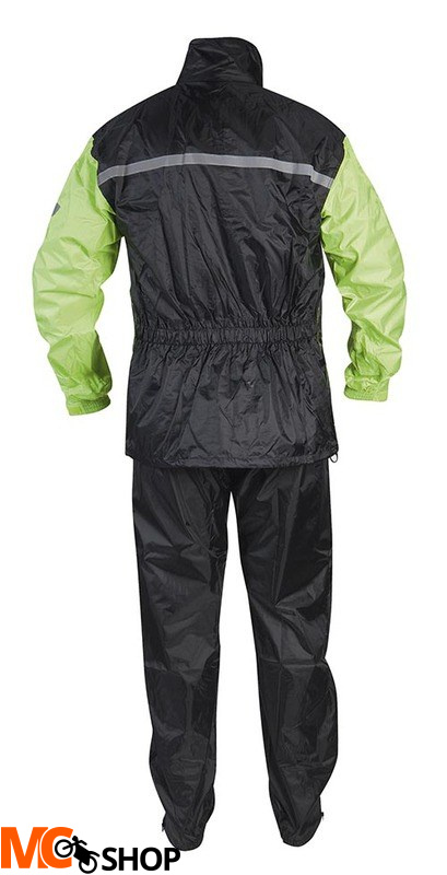 DWUCZĘŚCIOWY PRZECIWDESZCZOWY REBELHORN RAIN BLACK/FLUO