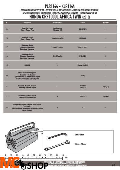 GIVI PLR1144 Stelaż boczny MONOKEY HONDA CRF1000L