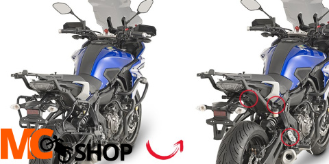 GIVI PLXR2130 STELAŻ KUFRÓW BOCZNYCH V35/K33 YAMAHA