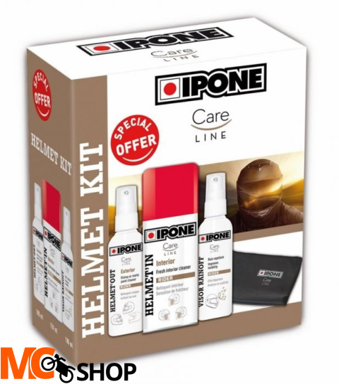 IPONE HELMET KIT - ZESTAW DO PIELĘGNACJI KASKU IPONE HELMET KIT - ZESTAW DO PIELĘGNACJI KASKU