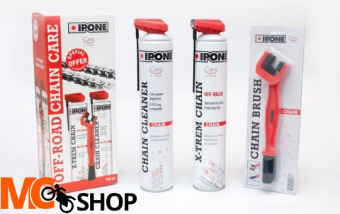 IPONE OFF ROAD Chain Care ZESTAW DO CZYSZCZENIA I SMAROWANIA IPONE OFF ROAD Chain Care ZESTAW DO CZYSZCZENIA I SMAROWANIA