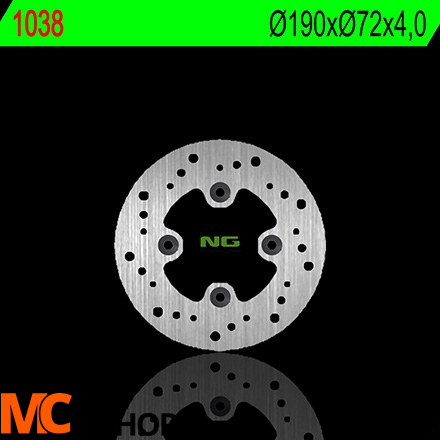 NG 1038 TARCZA HAMULCOWA PRZÓD HONDA CH 250 NG 1038 TARCZA HAMULCOWA PRZÓD HONDA CH 250